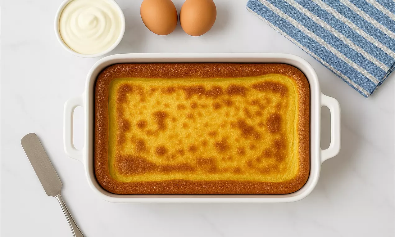 Clătită uriașă la cuptor cu caramel, AI-labeled image